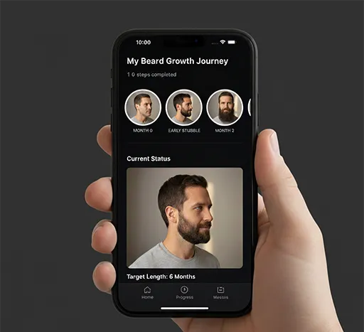 BeardMax Track Progress step illustration